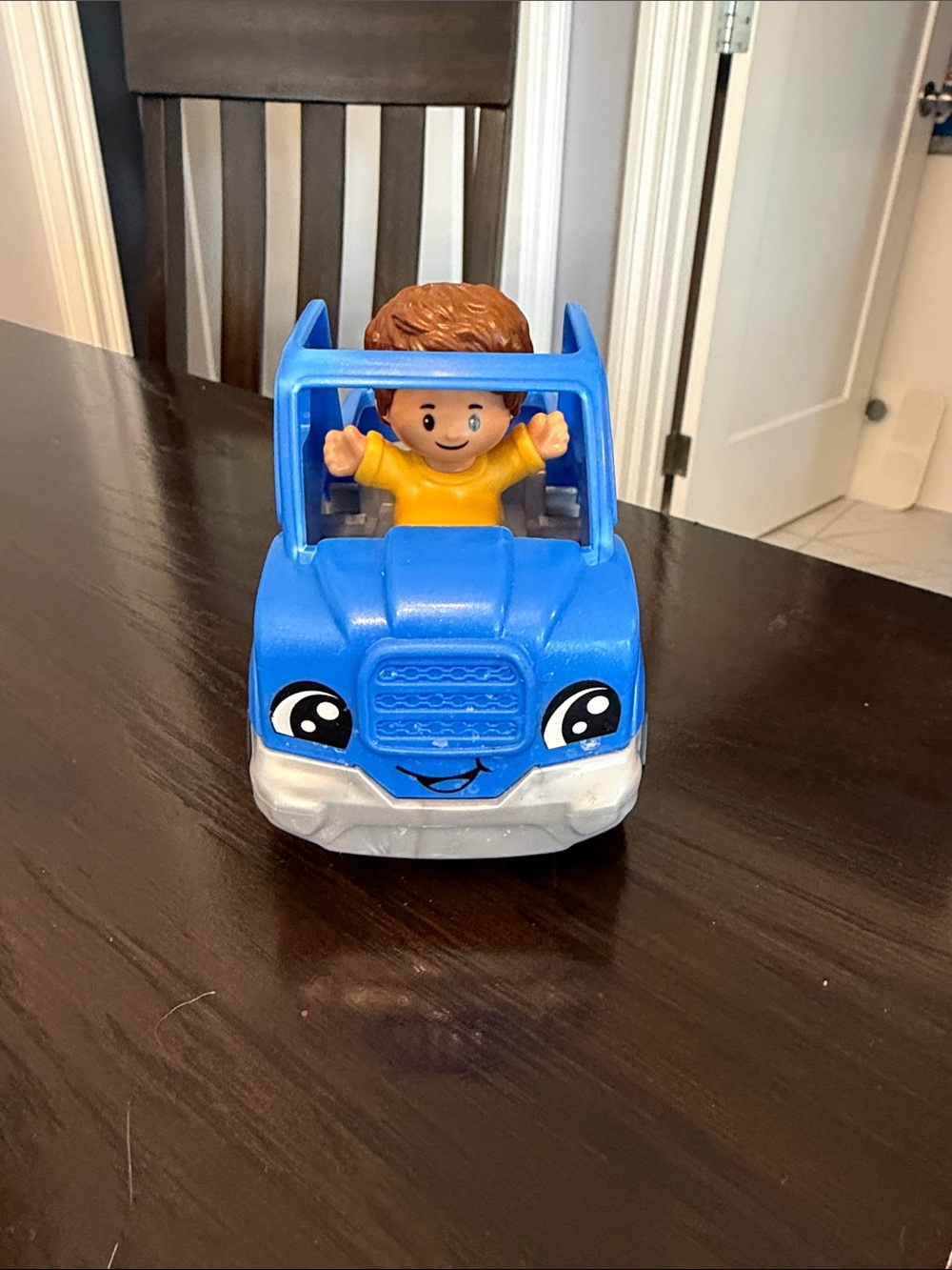 Fisher Price Blue Kids Toy Truck with Driver